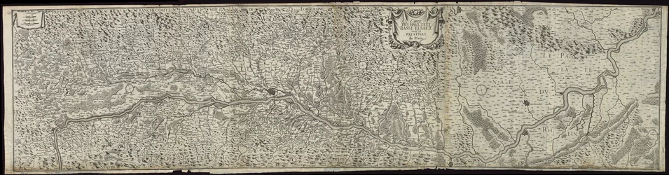Mapa Górnej Alzacji, Dolnej Alzacji i Pfaltz nad Renem